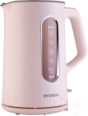 Электрочайник Hyundai HYK-G8888 (кремовый/прозрачный)