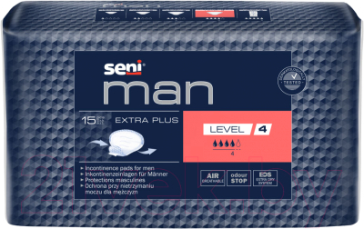 Прокладки урологические Seni Man Extra Plus Level 4 (15шт)
