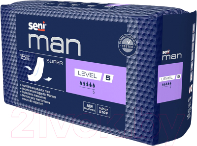 Прокладки урологические Seni Man Super Level 5 (15шт)