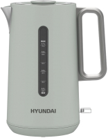 Электрочайник Hyundai HYK-S9999  (светло-зеленый/серебристый) - 
