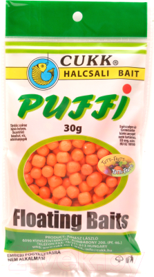 Насадка рыболовная CUKK Puffi Mini 4-6мм Тутти-фрутти / 12820 (30г, оранжевый)