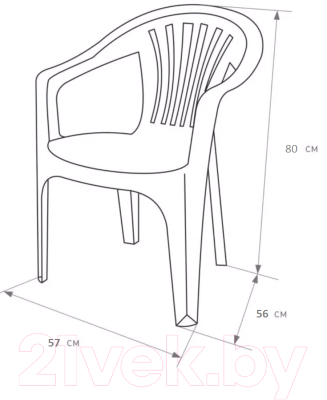 Купить Стул пластиковый Ipae Progarden Scilla / SCI180BI  