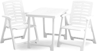 Комплект садовой мебели Stefanplast Pik Nik / PIK20CBI (белый) - 