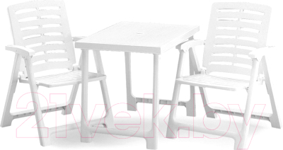 Комплект садовой мебели Stefanplast Pik Nik / PIK20CBI (белый)