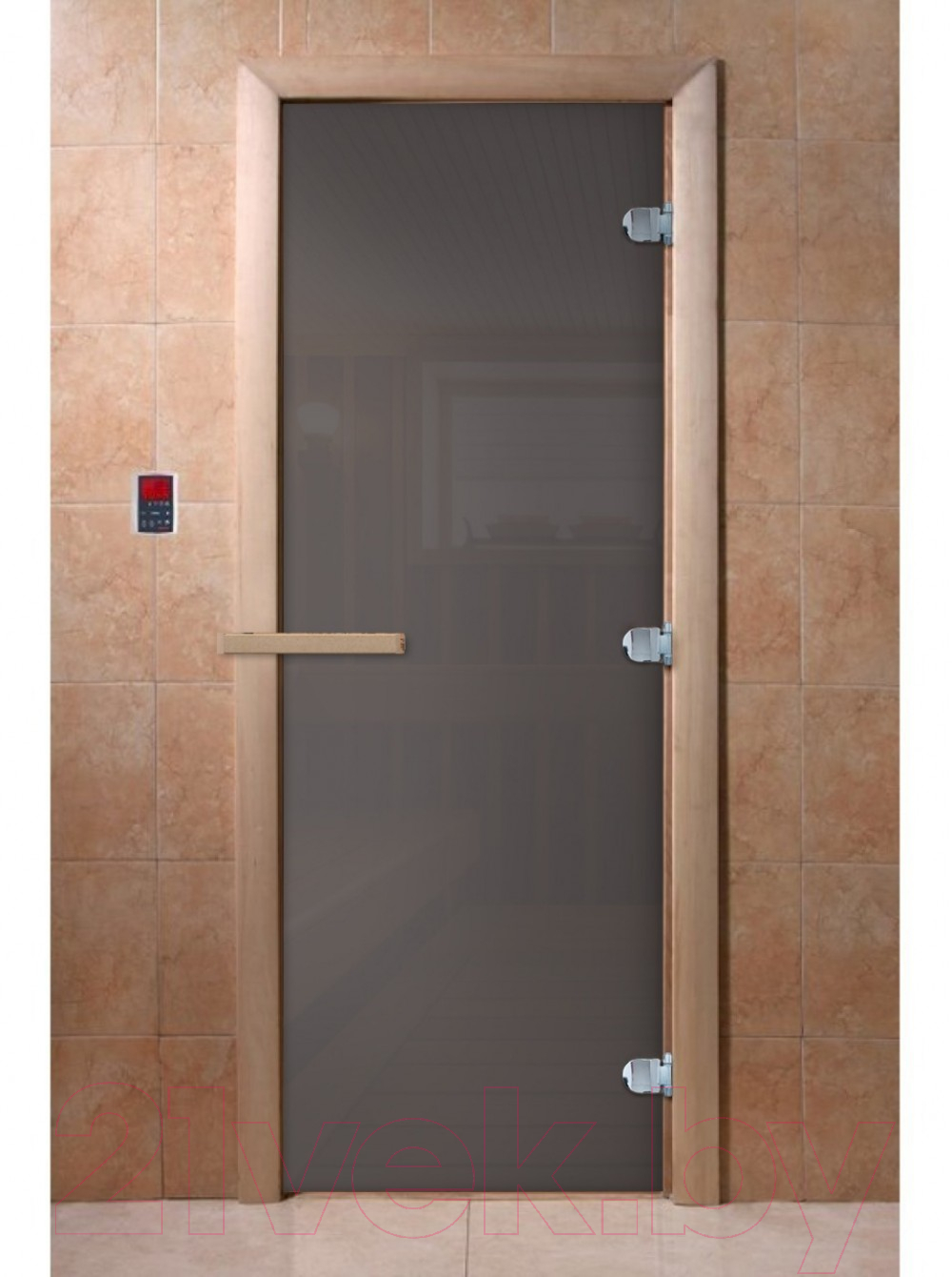 Стеклянная дверь для бани/сауны Doorwood Сумерки 80x200 / DW03535