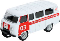 Масштабная модель автомобиля Автоград УАЗ-3962. Скорая помощь 1501-206 / 9318108 - 