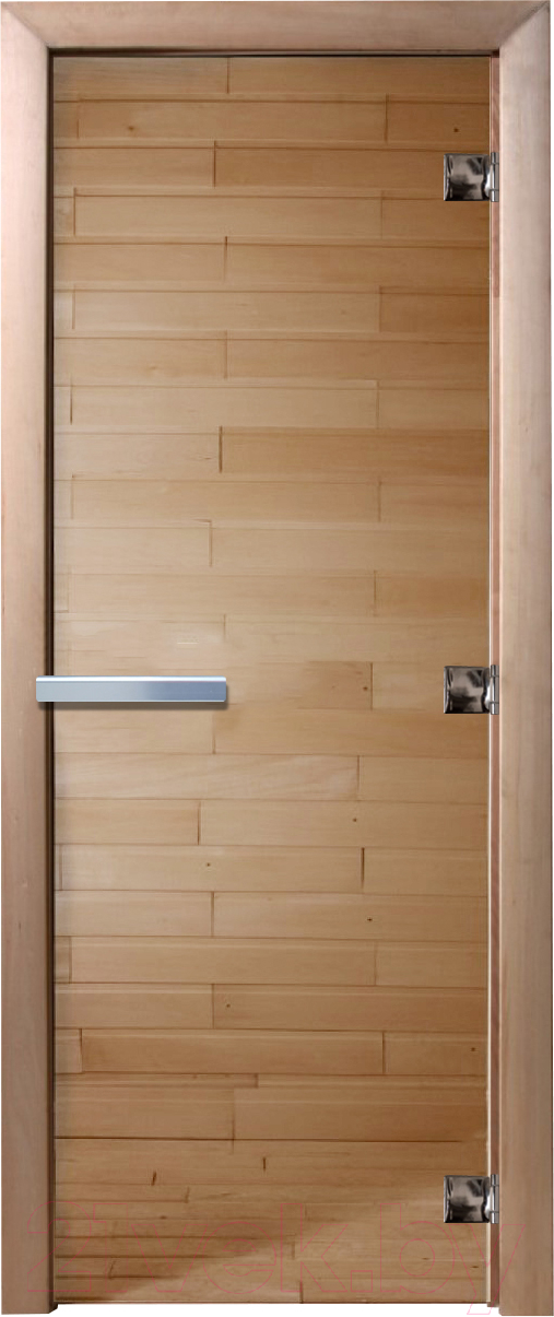 Стеклянная дверь для бани/сауны Doorwood 80x200 / DW00898