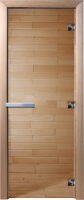 Стеклянная дверь для бани/сауны Doorwood 80x200 / DW00898 (прозрачный) - 