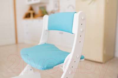 Комплект подушек на стул Друг Кузя Павлин (серо-голубая)