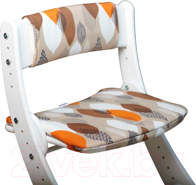Комплект подушек на стул Друг Кузя Павлин (узор оранжевый)