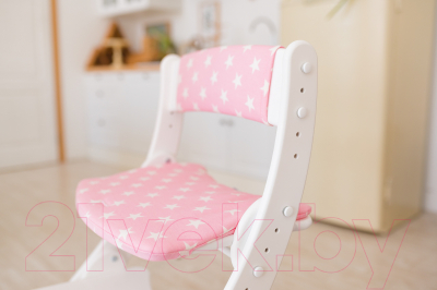 Комплект подушек на стул Друг Кузя Павлин (розовая в звезду)