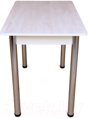 Обеденный стол СВД Юнио 110x70 / 007.П17.Х (ледяное дерево/хром)