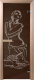 Стеклянная дверь для бани/сауны Doorwood Искушение 70x190 / DW03642 (графит, коробка хвоя) - 