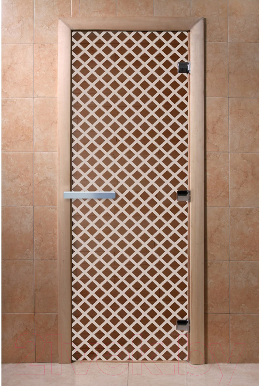 Стеклянная дверь для бани/сауны Doorwood Мираж 70x190 / DW02148