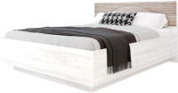 Двуспальная кровать Мебель-КМК 1800 Монтале КМК 0966.2 (бетон пайн светлый/ MDP 70 астана роузвуд) - 