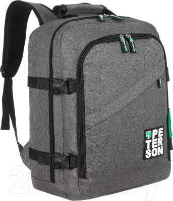 Рюкзак Peterson PTN PLG-02-T (серый/зеленый)