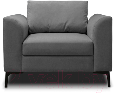 Кресло мягкое Brioli Марк (V4-темно-серый)