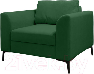 Кресло мягкое Brioli Марк (V5-темно-зеленый)