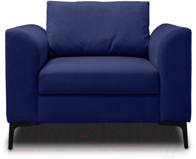 Кресло мягкое Brioli Марк (V11-темно-синий)