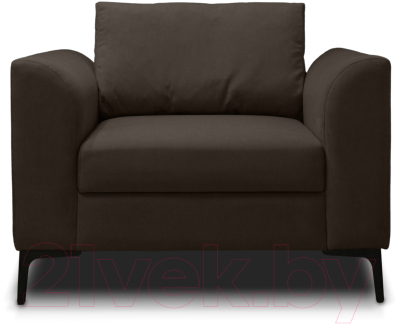 Кресло мягкое Brioli Марк (V12-коричневый)