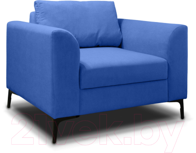 Кресло мягкое Brioli Марк (V15-голубой)