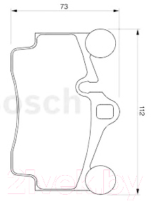 

Тормозные колодки Bosch, 0986424741