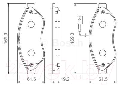 

Тормозные колодки Bosch, 0986494111