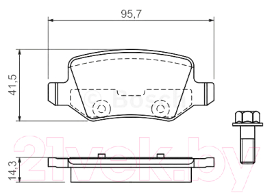

Тормозные колодки Bosch, 0986494023