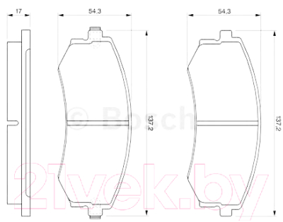 

Тормозные колодки Bosch, 0986424215