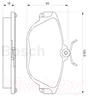 

Тормозные колодки Bosch, 0986424016