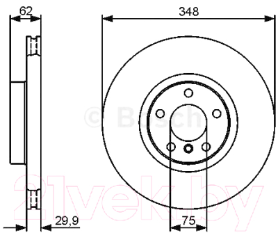 

Тормозной диск Bosch, 0986479436