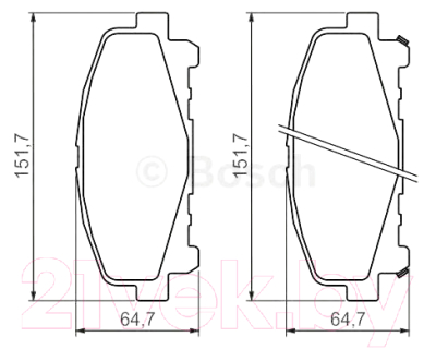 

Тормозные колодки Bosch, 0986494382