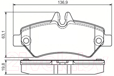 Тормозные колодки Bosch 0986495100