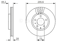 Тормозной диск Bosch 0986479758 - 