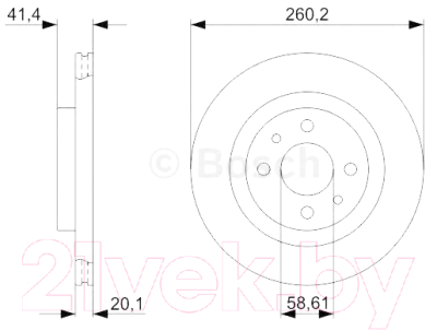

Тормозной диск Bosch, 0986479346