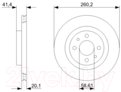 Тормозной диск Bosch 0986479346