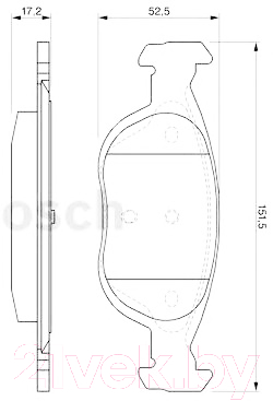 

Тормозные колодки Bosch, 0986424544