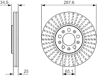 Тормозной диск Bosch 0986479914 - 