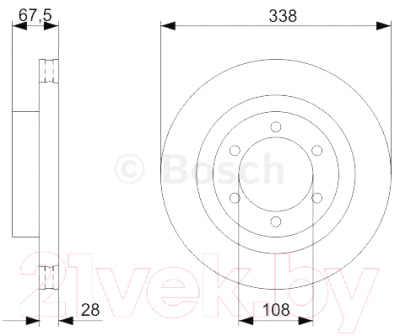 

Тормозной диск Bosch, 0986479304