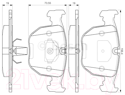 Тормозные колодки Bosch 0986494028