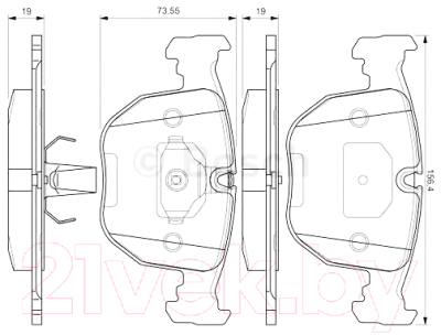 

Тормозные колодки Bosch, 0986494028