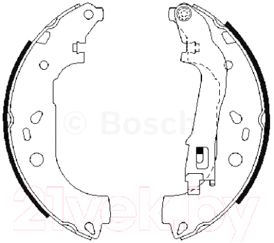 

Тормозные колодки Bosch, 0986487717