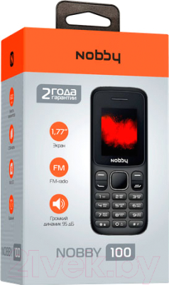 Мобильный телефон Nobby 100 (серый/черный)