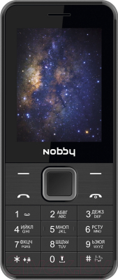 Мобильный телефон Nobby 200 (черный/серый)