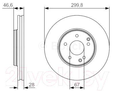 

Тормозной диск Bosch, 0986479R79