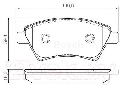 

Тормозные колодки Bosch, 0986495071