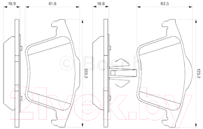 

Тормозные колодки Bosch, 0986494102