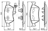 Тормозные колодки Bosch 0986494200 - 