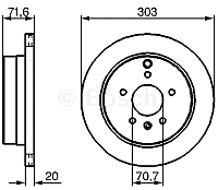 Тормозной диск Bosch 0986479268 - 