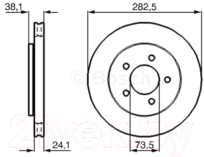 

Тормозной диск Bosch, 0986478109